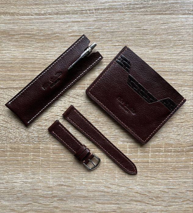 Curea de ceas din piele de lux Togo 18 mm