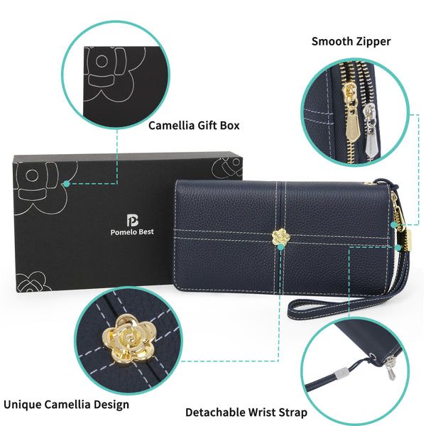 RFID Кожено Дамко Портмоне Pomelo Best