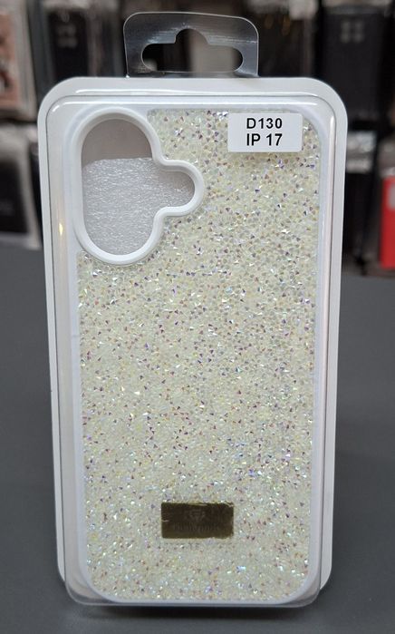 Гръб Swarovski за iPhone 17 белстящ кейс за страхотна защита