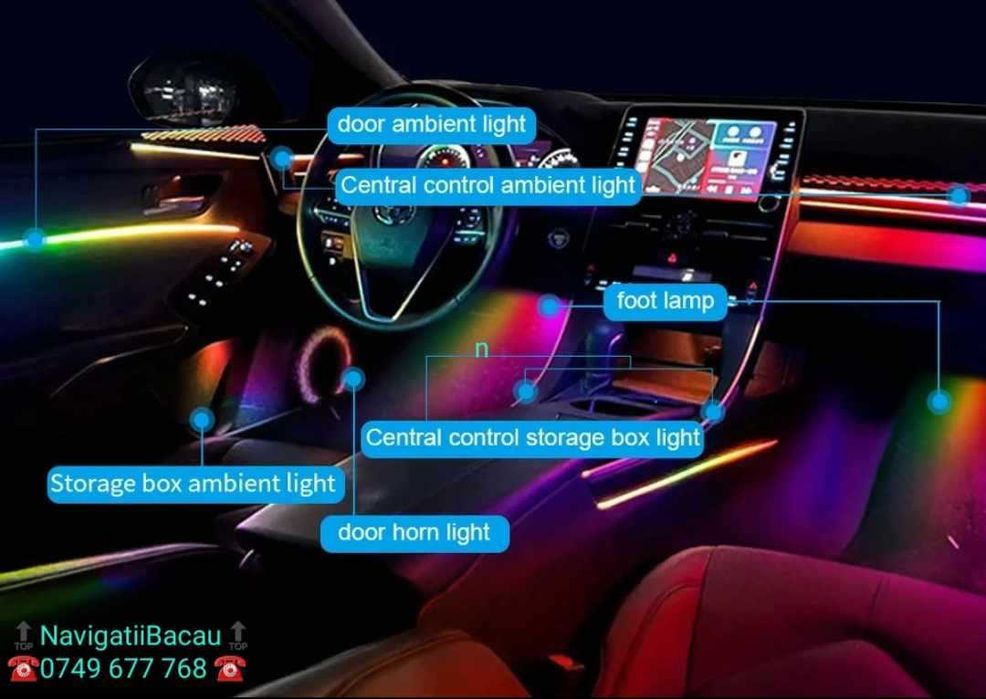 Lumini Ambientale RGB Cu Aplicatie  Symphony