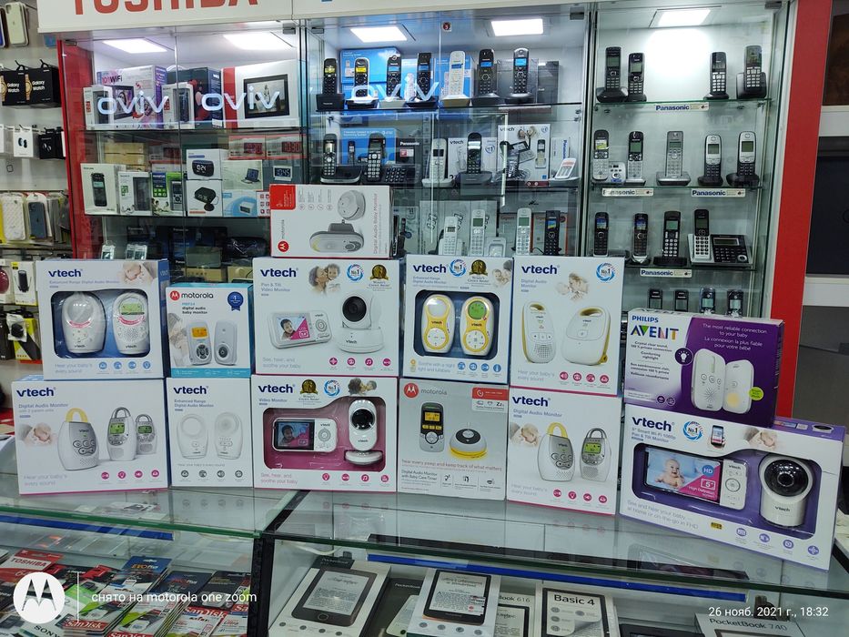 Радионяня Vtech DM111  аккумуляторные батареи дальность до 300м