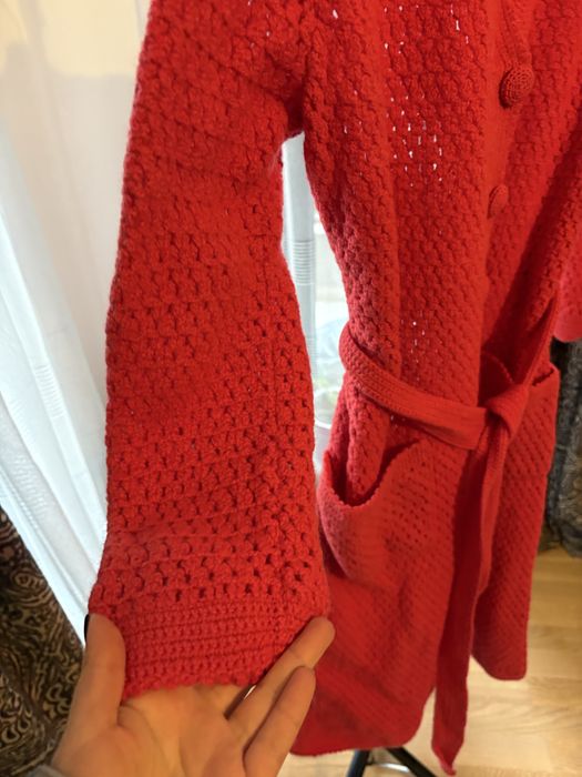 Rochie crosetata, corai, marimea S/M