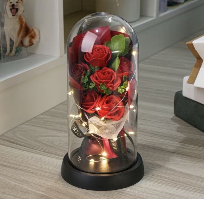 Букет от розови и червени рози