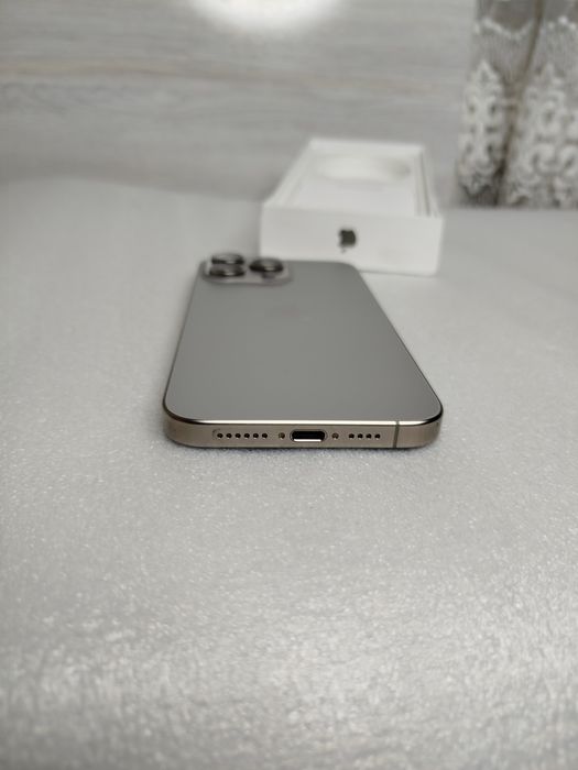 Продается iPhone 15 Pro Max 256Gb Sim Natural Titan, 98% ёмкость
