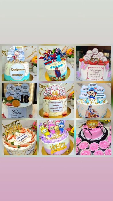 Бенто торт. Торты