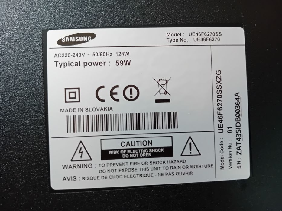 Телевизор SAMSUNG UE46F6270SS