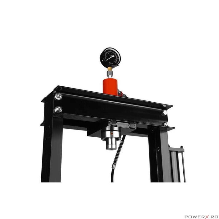 Presa hidraulica pneumatica 20 tone, cu piston glisant si manometru, 9