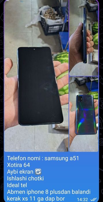 Samsung a 51 abmenga iphone kerak