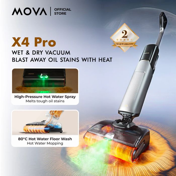 Прахосмукачка за сухо и мокро почистване Mova X4 Pro