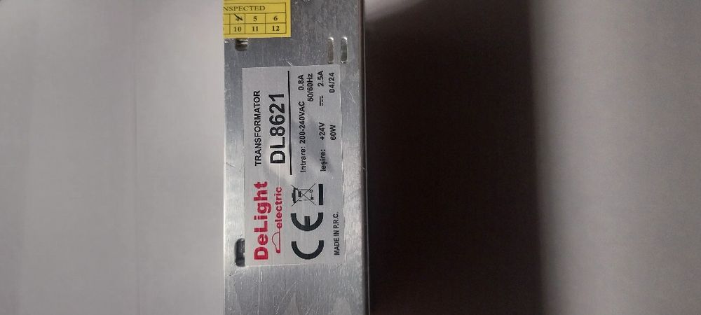 Sursă curent continuu, intrare 200-240V AC, ieșire +24V DC, 60W