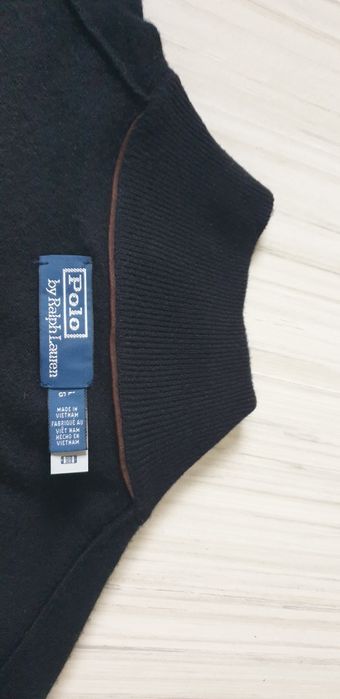 POLO Ralph Lauren Cardigan Wool Full Zip L ОРИГИНАЛ Мъж Вълна с цял ци