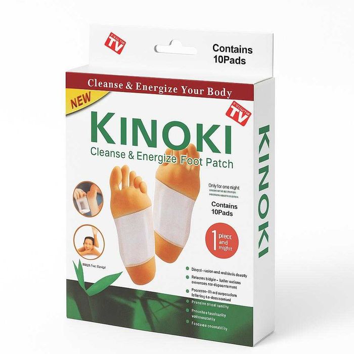 Kinoki Wellness Patches, 10 броя, лепенки за стъпала