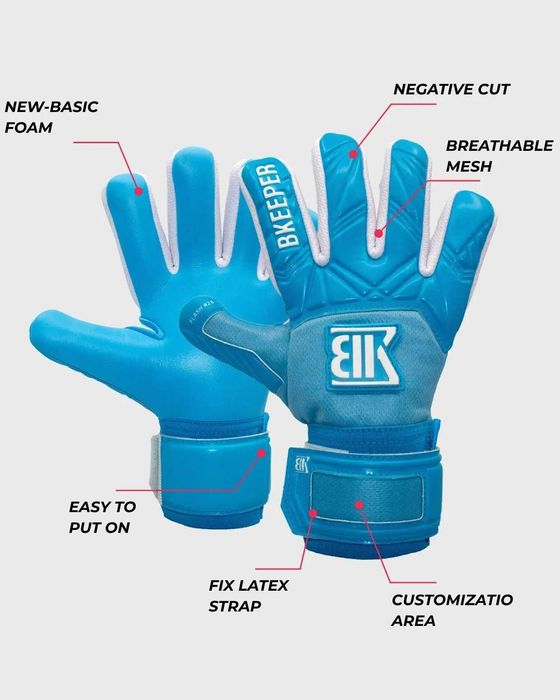 Вратарски ръкавици Bkeeper FLASH #26 Blue razmer 4,5