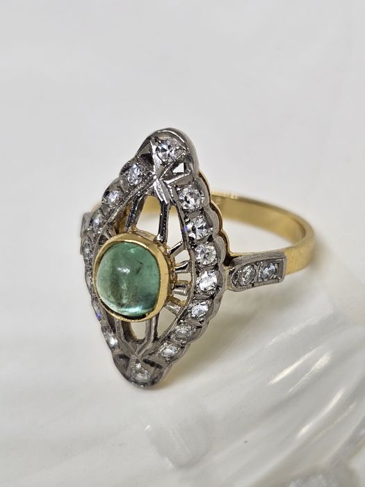 Бриллианты изумруд 750СССР