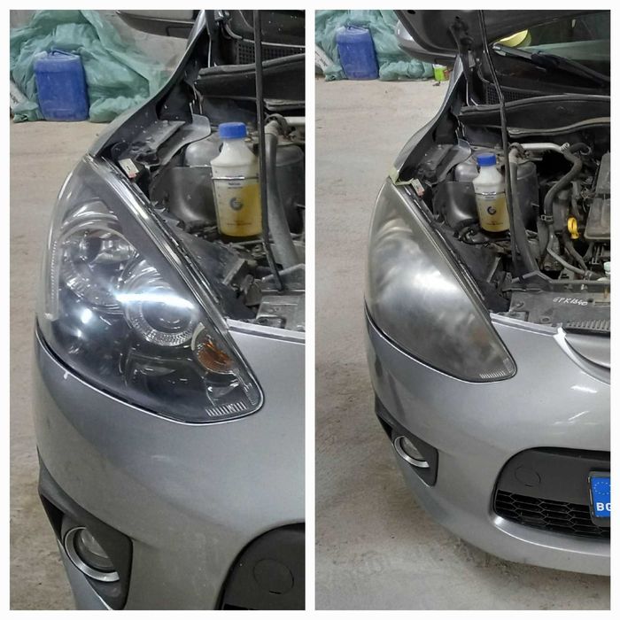 Полиране на фарове и поставяне на керамика