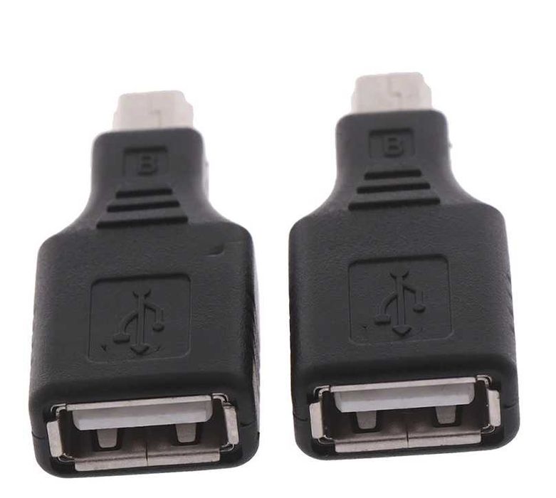 Кабель-адаптер USB 2,0 A «мама» к Мини USB B «папа».
