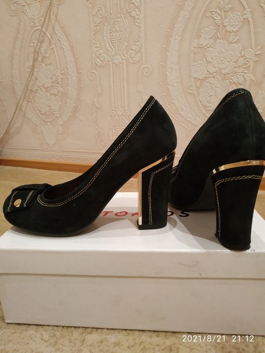 Туфли натуральная замша