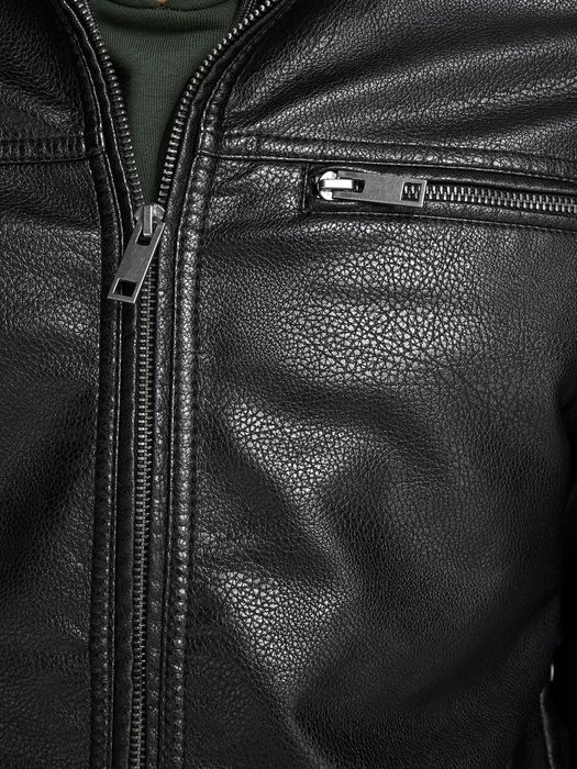 Мъжко спортно елегантно кожено яке Jack Jones