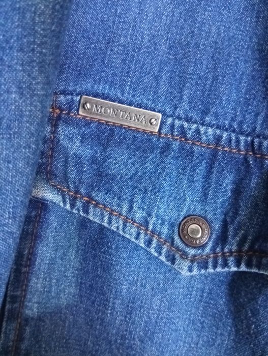 Рубашка джинсовая,свитер. Оригинал Р.52