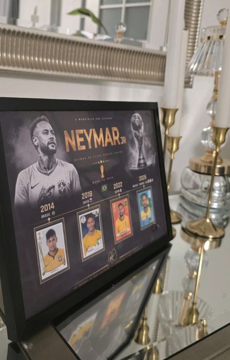 Poster A4 înrămat Neymar jr