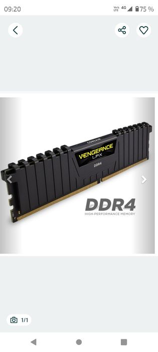 16 GB RAM corsair ddr4 3200