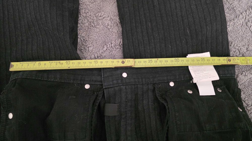 BOSS Hugo Boss Texas” W33 L32 Blugi negri textură cu dungi verticale