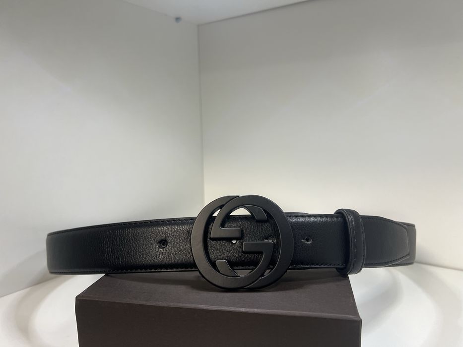 Curea Gucci full black piel naturala