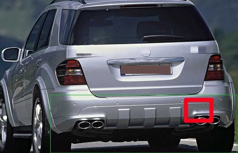 Капачка задна броня за кука теглич Mercedes ML W164 2005-2009 AMG