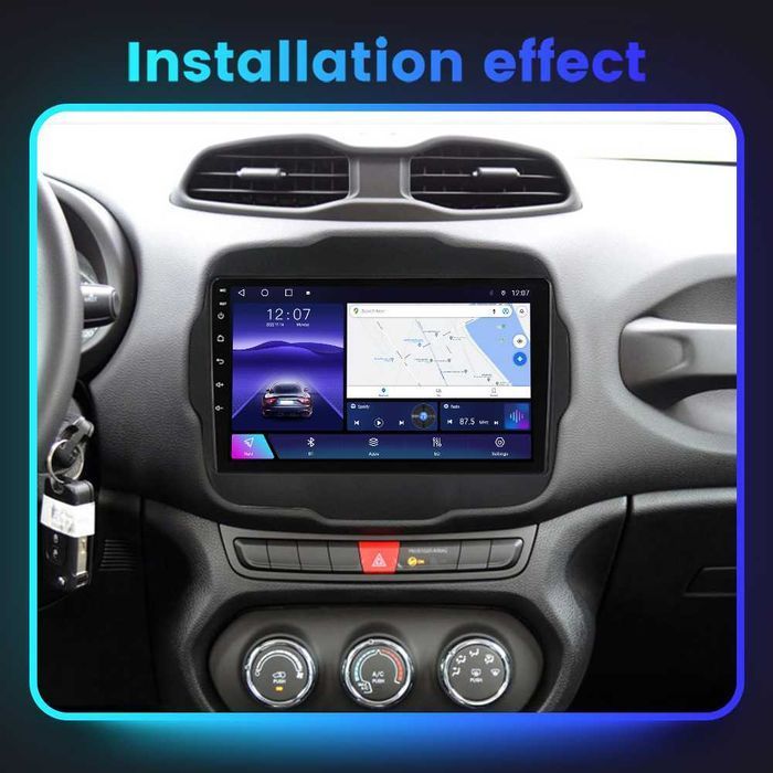 Navigatie Android 13 JEEP RENEGADE 2014+ 1/8 Gb Waze CarPlay CAMERA