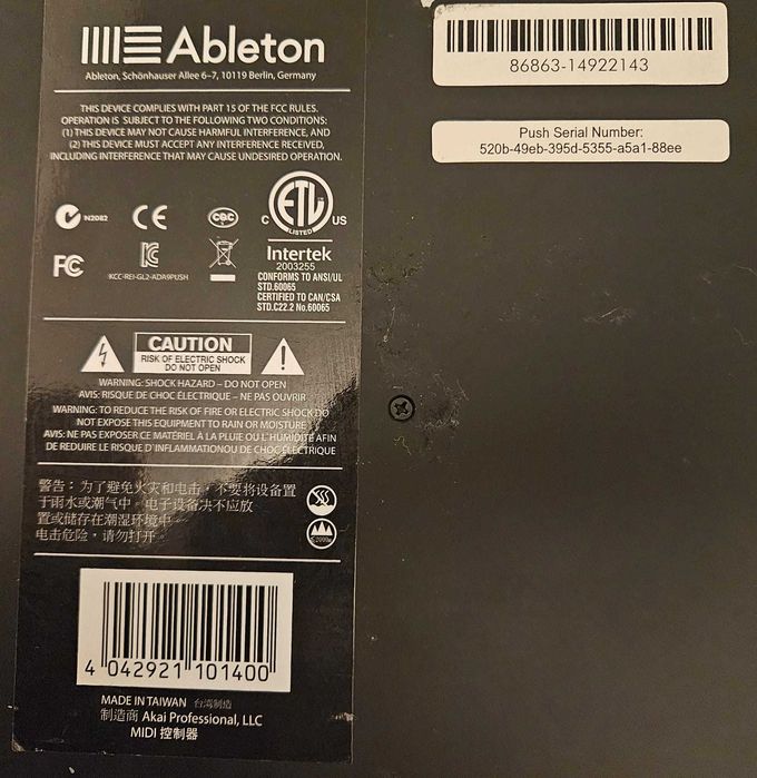 controler Ableton Push