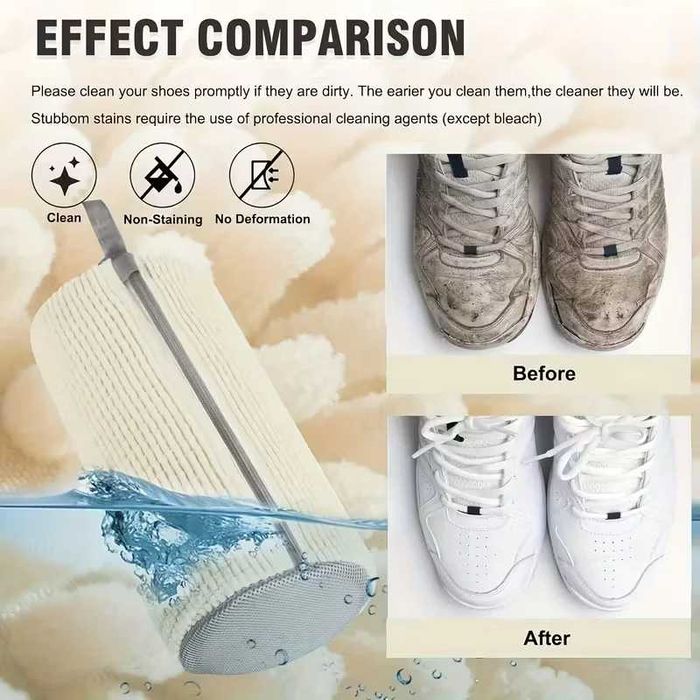 Чанта за пране на обувки с подплатена мрежа, протектор за маратонки