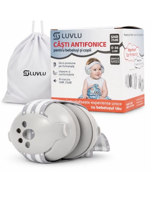 Casti antifonice pentru bebelusi si copii LUVLU™, 0-36 luni