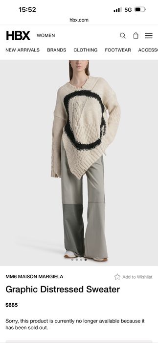 Пуловер overaize от MM6