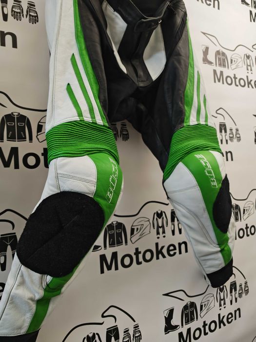 Costum moto piele BUSE cu cocoasa marime 58