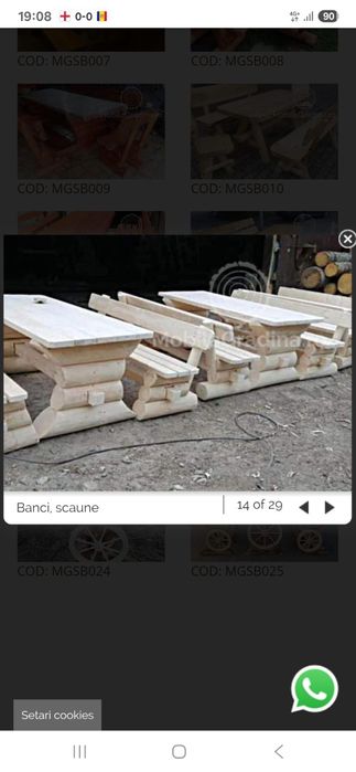 Leagăne rustice mese rustice