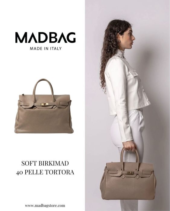 Madbag Birkimad луксозна италианска чанта от естествена кожа