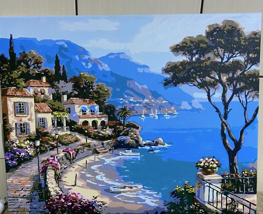 Tablou pictat manual acrilic pe panza