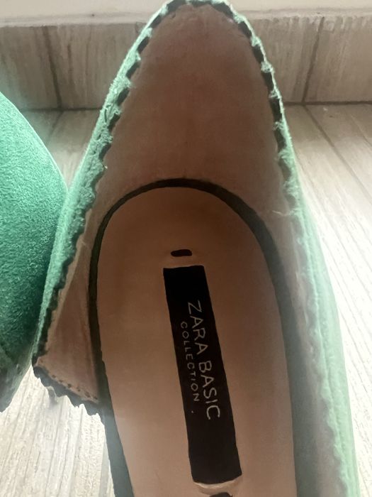 Zara обувки с ток 39 номер