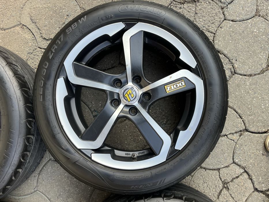 Jante 5x112mm, anvelope vara 225/50 R17 Audi, Vw, Seat, Skoda Mercedes