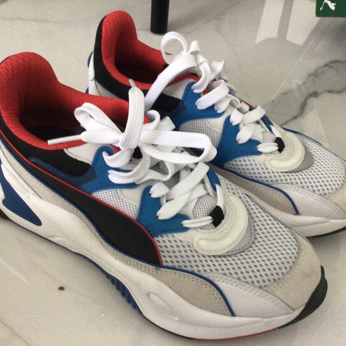 Puma white lapis blue