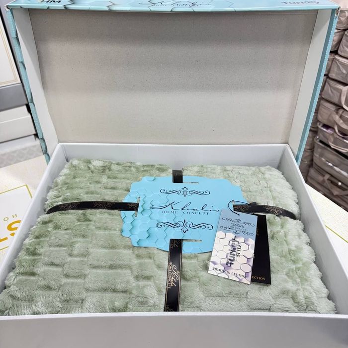 Плед момик 2 спалка в подарочной коробке+сумке