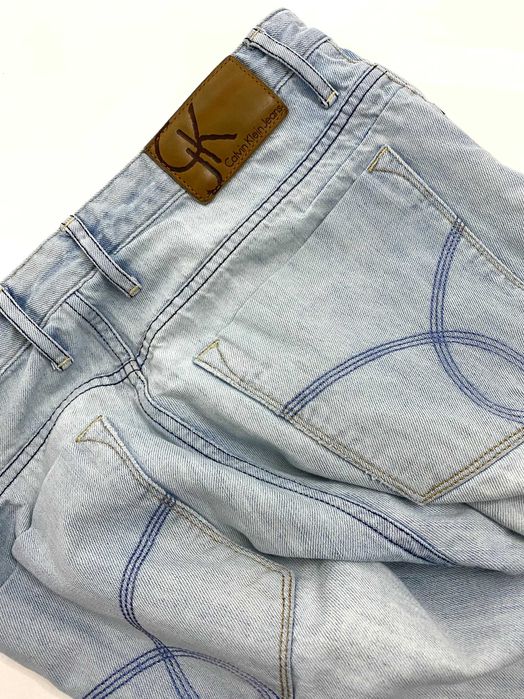 Blugi Calvin Klein albastru deschis