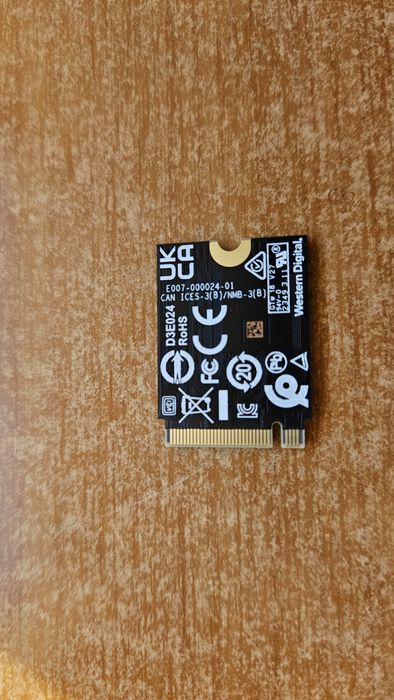 SSD WD SN740 256Gb M2 2230 NVME PCIE Gen4 x4