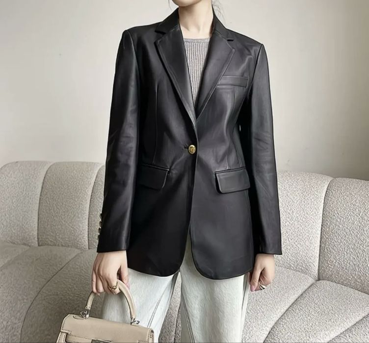 Новый кожанный пиджак