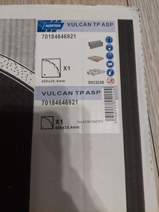 Vand Disc Diamantat Beton/Asphalt Norton 450x25,4