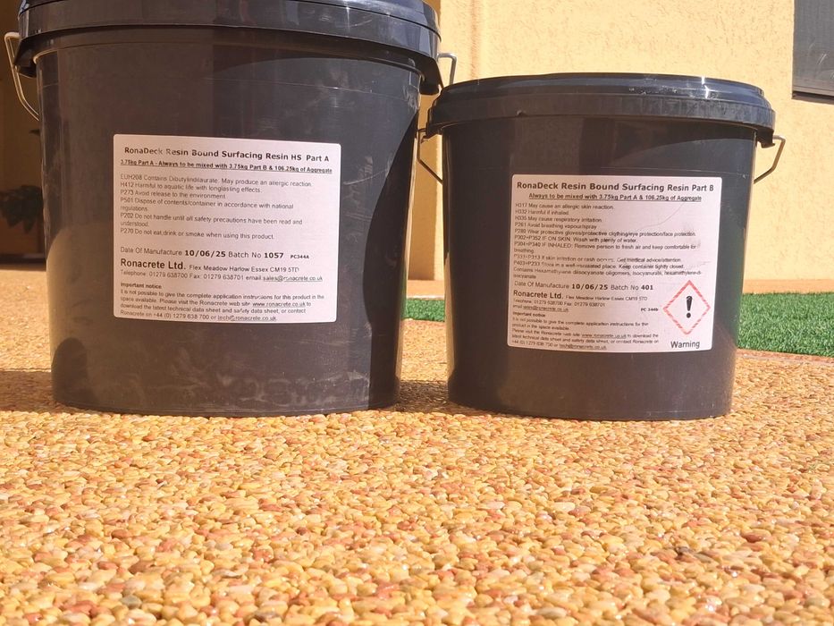 Продавам прозрачна полиуретанова смола за каменен килим.