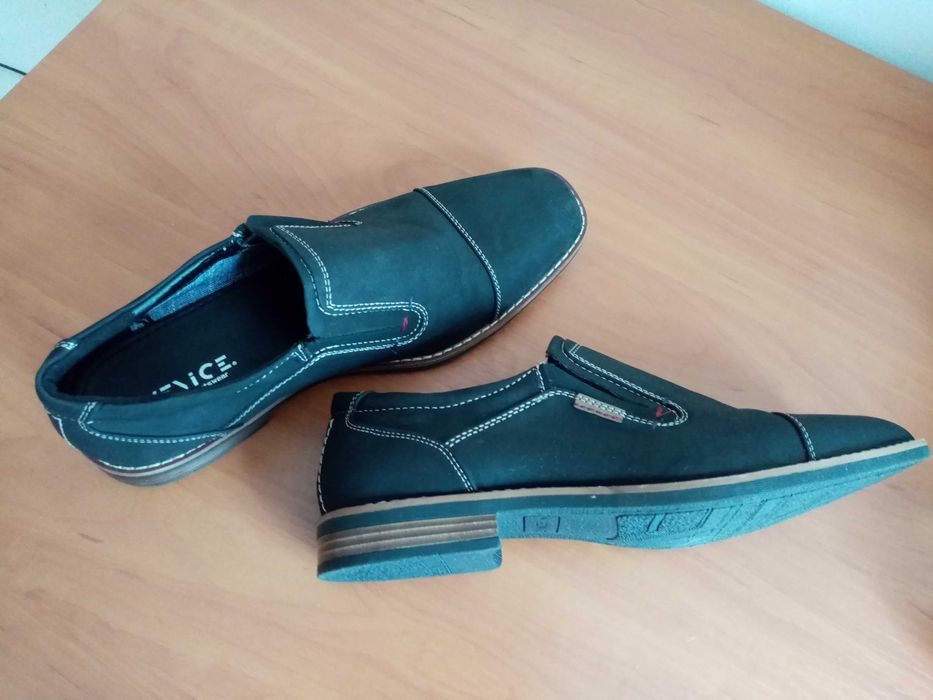 Италиански мъжки велурени ежедневни обувки N43 VENICE