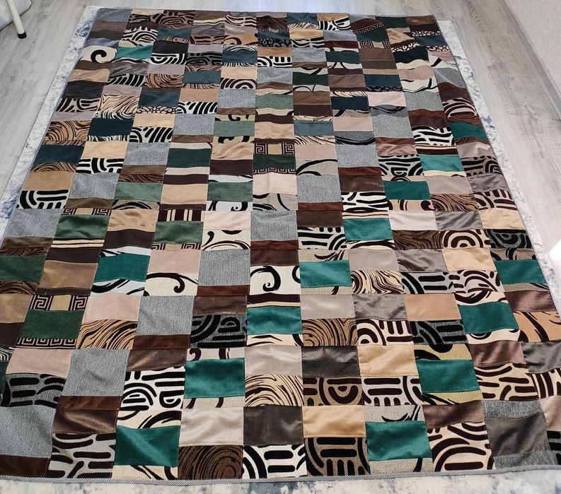 Покрывала в стиле пэчворк на подкладе.Ткани Турецкие.р 1,90*2,20.НОВЫЕ