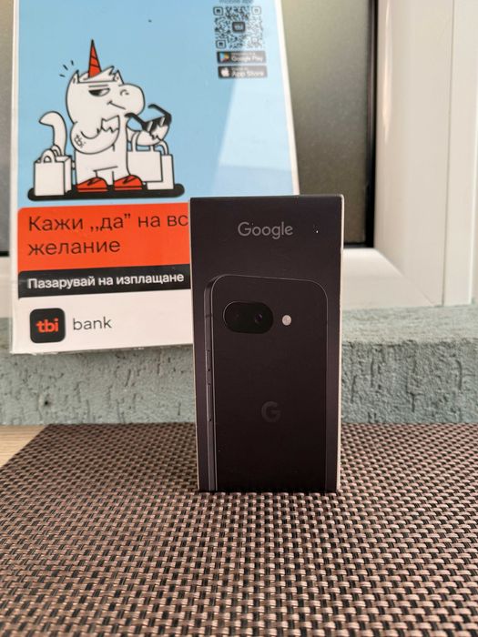 НОВ! Google Pixel 9a Лизинг от 29лв/м 128gb obsidian черен НЕразпечата