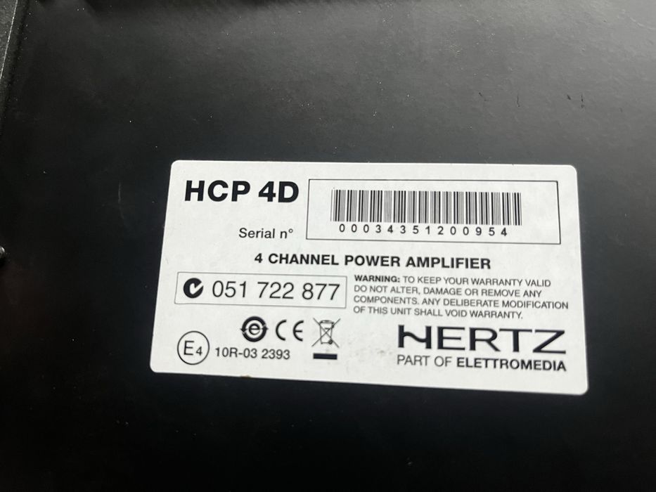 Усилвател 4 канален Hertz